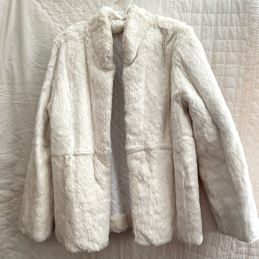 Reversible fur jacket no tags size med/Lg